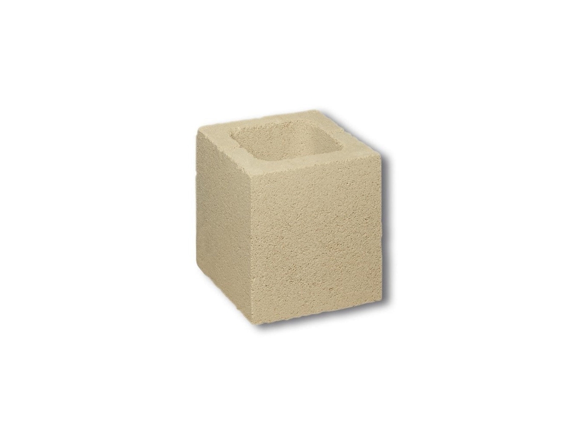 Bloco De Concreto Liso Com Repelente De Água Creme / Médio Liso / Unidade