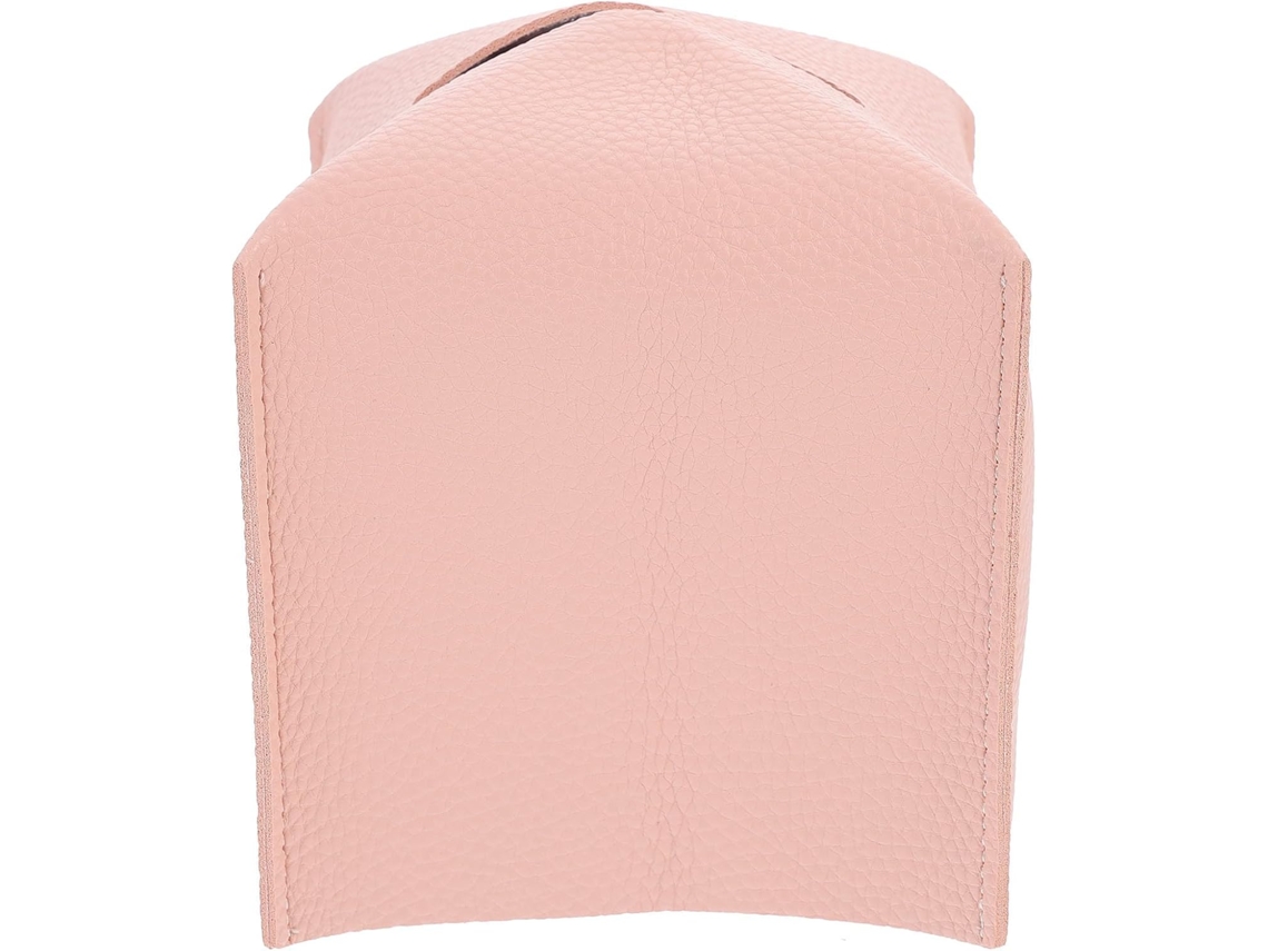 Caixa De Lenços De Couro Prática E Elegante Com Textura Granulada, Para Armazenamento Simples.
