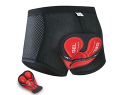 Shorts de Ciclismo MARCA com acolchoado 3D e transpiração XL vermelho