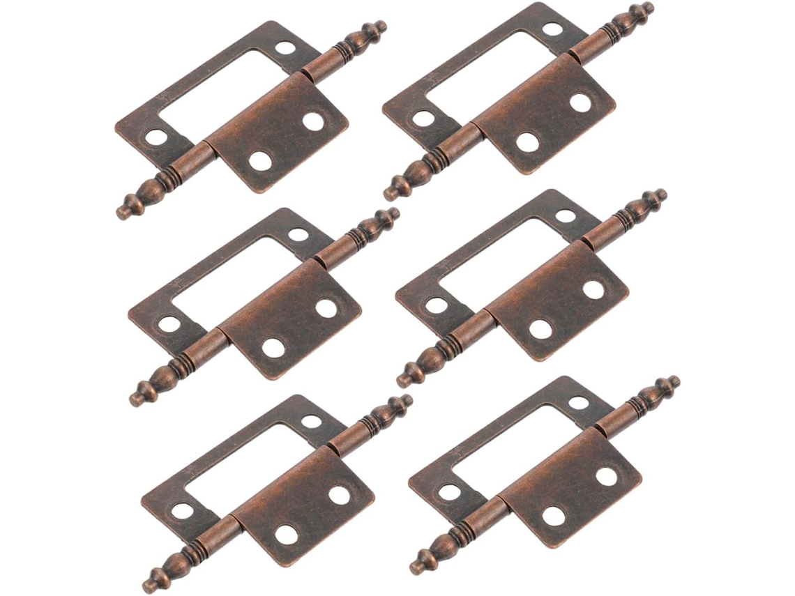 Conjunto De 6 Dobradiças Ferro Para Portas Armários, Alta Dureza,