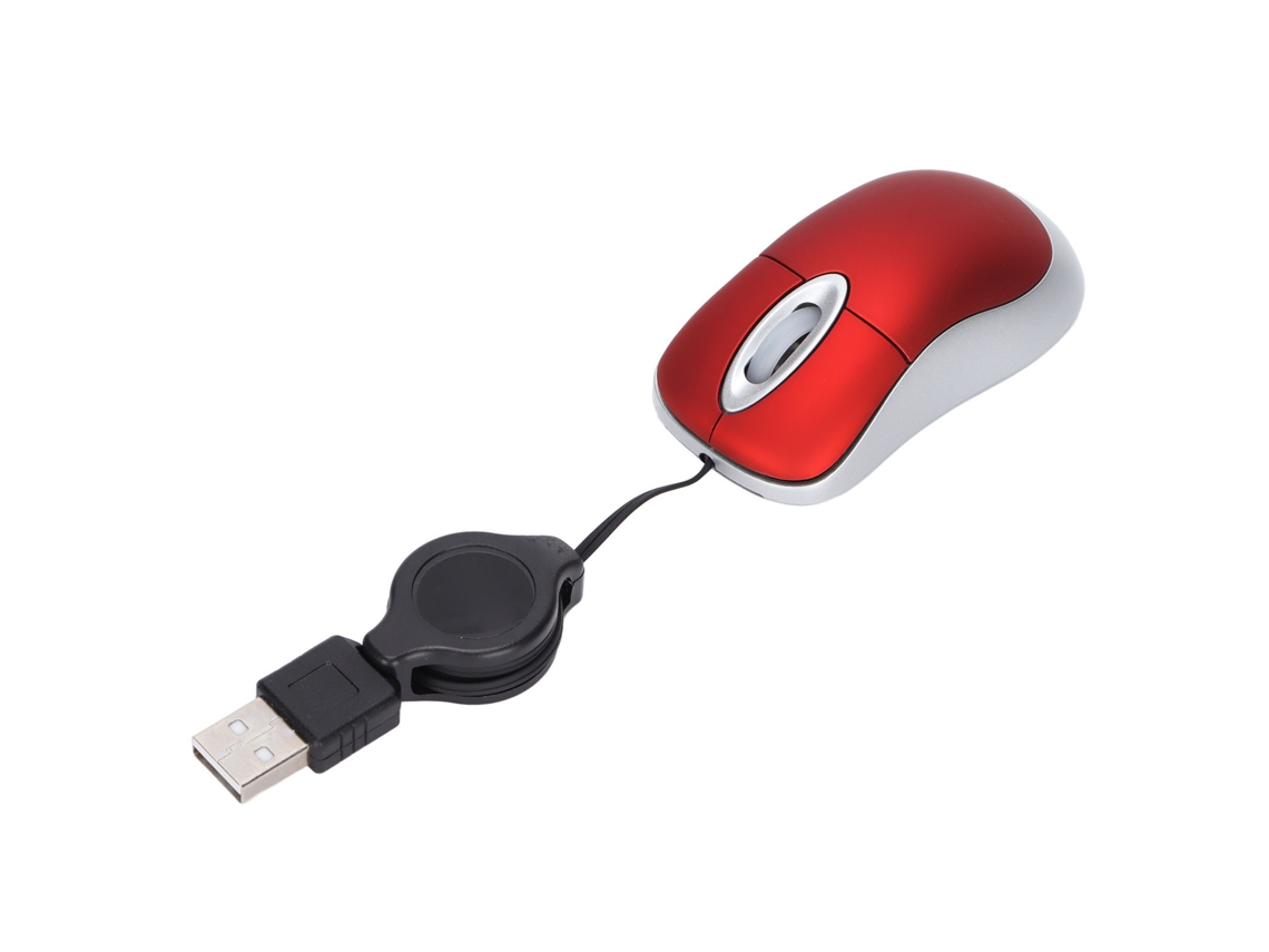 Mouse Usb Com Fio 1600dpi Óptico Acessórios Portáteis De Escritório Para Computador Roda De 3 Maneiras