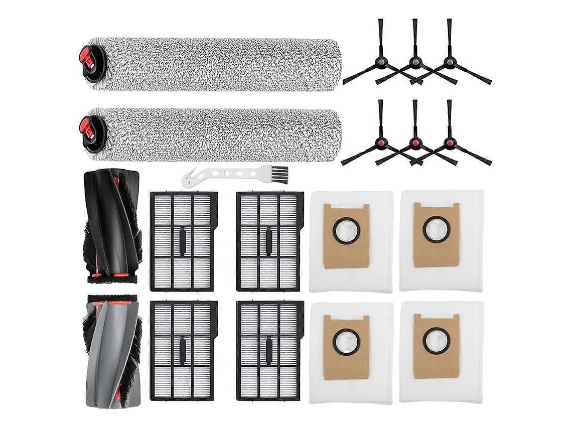 Kit De Peças De Reposição Para Aspirador Robô Eufy E28 Omni / E28 Omni: Escova Lateral Principal, Rolo De Limpeza, Filtro Hepa E Saco De Pó._glo