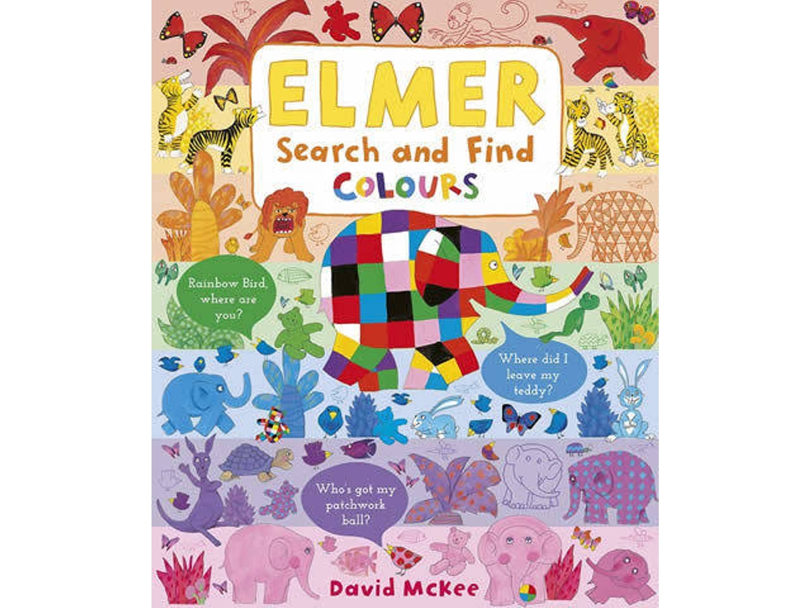 Livro Elmer Search Find Colours de David Mckee (Inglês - Capa Dura)