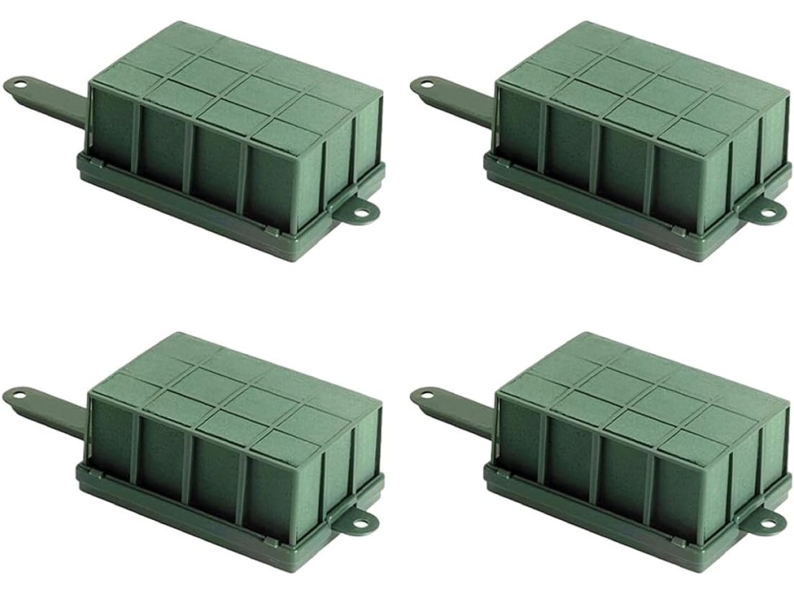 Kit de 4 Gaiolas de Plástico para Flores Frescas, com Alça e Orifício para Pendurar, Ideais para Arranjos Florais em CHABERLU