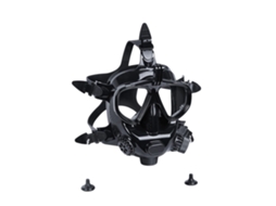 Máscara De Mergulho Facial Completa, Antembaçante, Visão Panorâmica, Preto