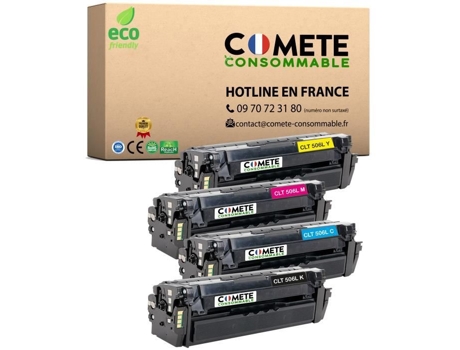 506L 506 Pacote de 4 Cartuchos de Toner para Samsung Clp680 Clx6260 Clt-506L Clt-K506L Clt-Y506L Clt-C506S Clt-M506L Clt-506S COMETE CONSOMMABLE