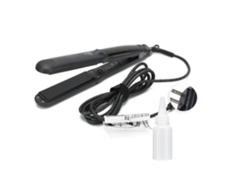 2026 plancha de Cabelo a Vapor com Aquecimento Ptc Cerâmico Nanométrico Alloy Black Plugue Us 110~240v