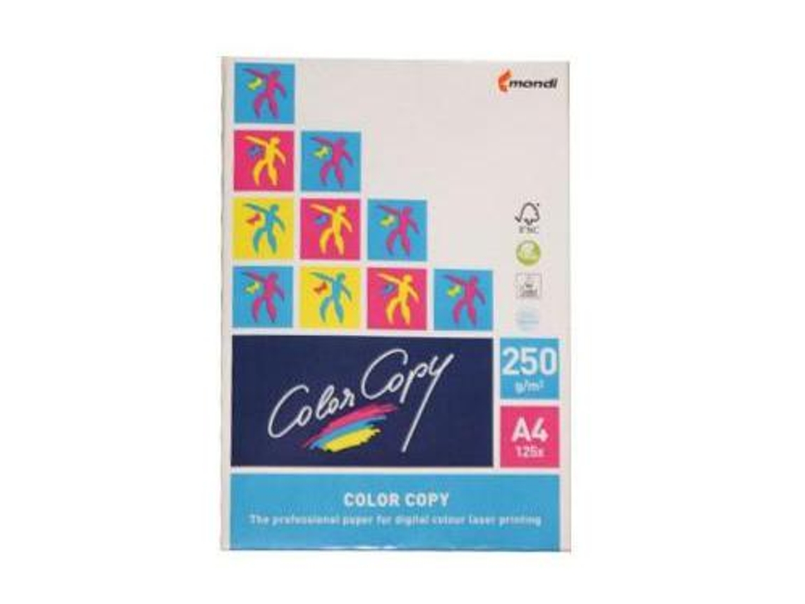 Papel Color Copy Brilhante A4 125 Fls 250 Grs