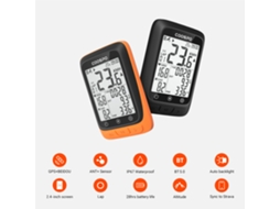 Computador de Bicicleta Mali Sem Fio GPS, Velocímetro, Odômetro, Compatível com Strava