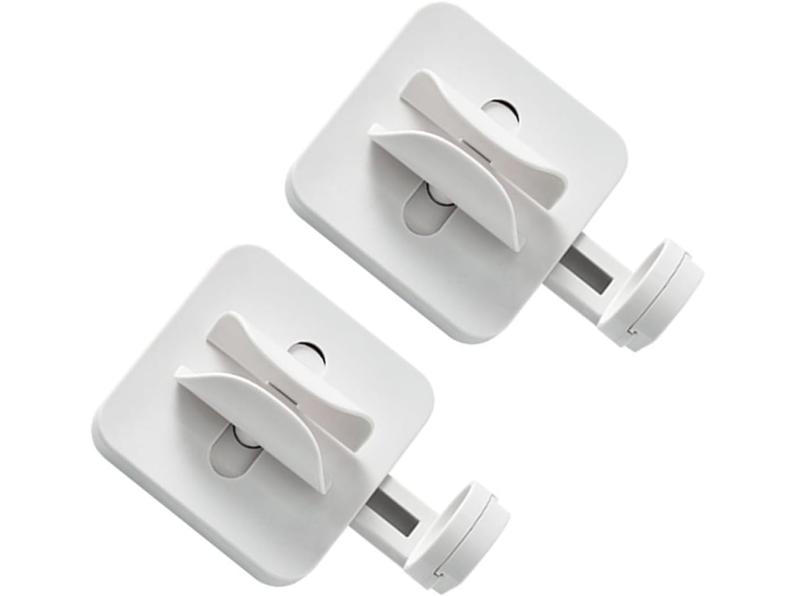 Suporte De Parede Para Banheiro Com 2 Peças, Em Abs Branco, Ideal Para Organização Do Banheiro