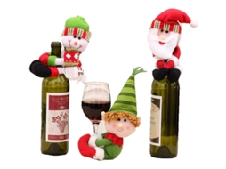 Conjunto de 3 Decorações de Mesa de Natal Rebe para Festas, Casamentos, Ano Novo e Natal, em Material Macio