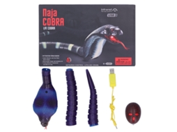 Ats brinquedo de Serpente com Controle Remoto Infrarrojo Simulação Modelo Animal Elétrico Truco Azul