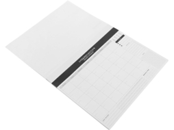 Agenda Mensuel Papier Blanc Suivi Des Habitudes, Formato Portátil, Para Planejador De Estudos E Organização