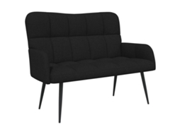Sofá para 2 Pessoas Preto 115 X 61 X 87 Cm Tecido MAISON EXCLUSIVE
