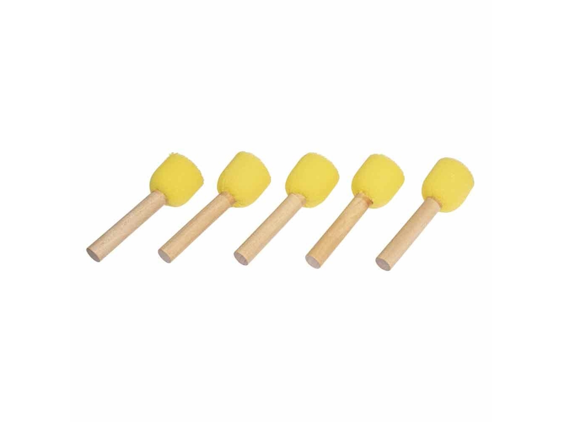 Conjunto de 5 Pincéis de Esponja com 2 Cm de Diâmetro RAYHER