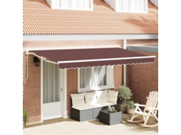Vidaxl Estrutura De Toldo Castanho 400 X 200 Cm