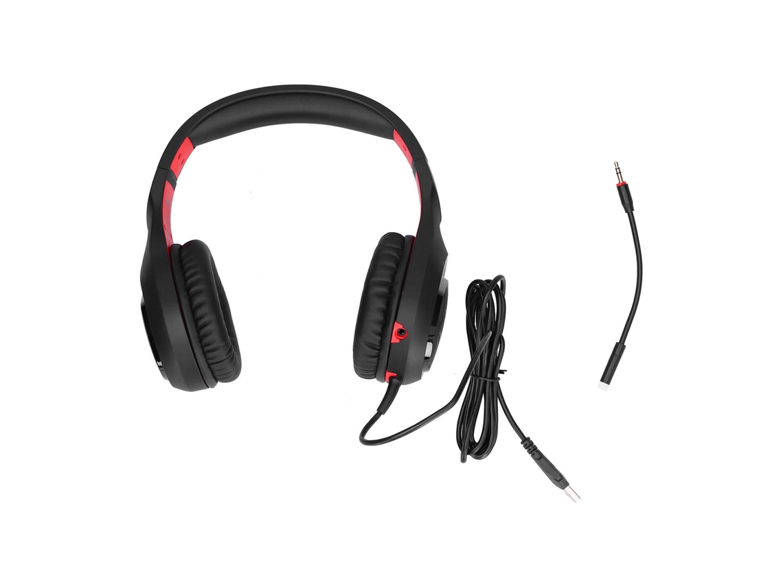 Fones De Ouvido Gamer Somic Gs301 Estéreo 7.1 Modo Dual Com Microfone Flexível E Luzes Led Para Computador