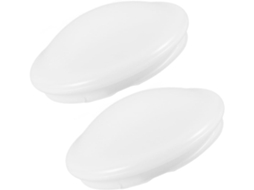 Conjunto De 2 Cúpulas De Plástico Branco Para Luminária De Teto, Escritório, Quarto E Varanda.