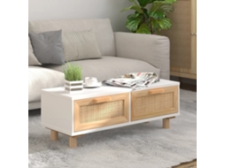 Mesa De Centro | Mesa De Apoio Mesa De Café 80x40x30 Cm Deriv. Madeira/pinho Maciço Branco Wsd955877 Lovely Home