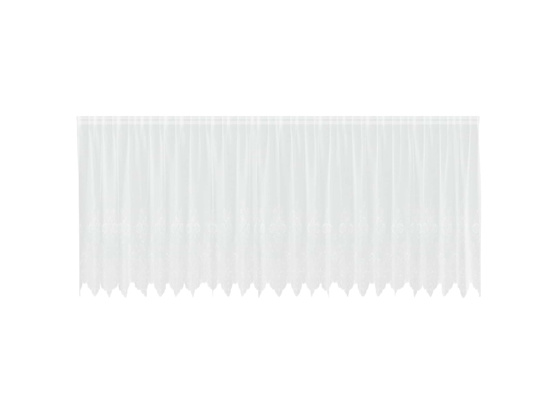 Maison Exclusive - Cortina De Renda Com Cortinas Branco 180 X 600 Cm Poliéster