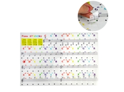 Sticker De Teclado De Piano Para 88, 61, 49 E 37 Teclas, Sticker De Notas Reutilizável Para Iniciantes