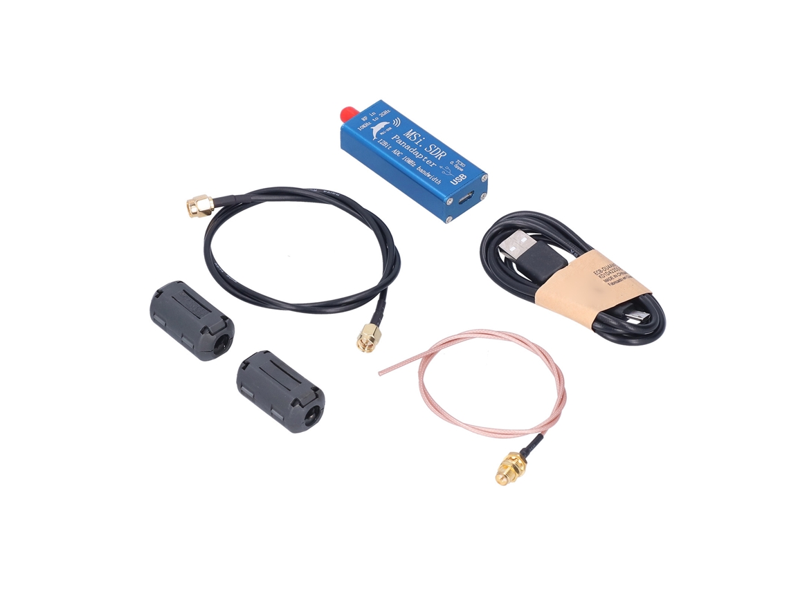 Kit receptor SDR de banda larga MSI com antena de teste e transceptor de 0,5 ppm (10 kHz-2 GHz)