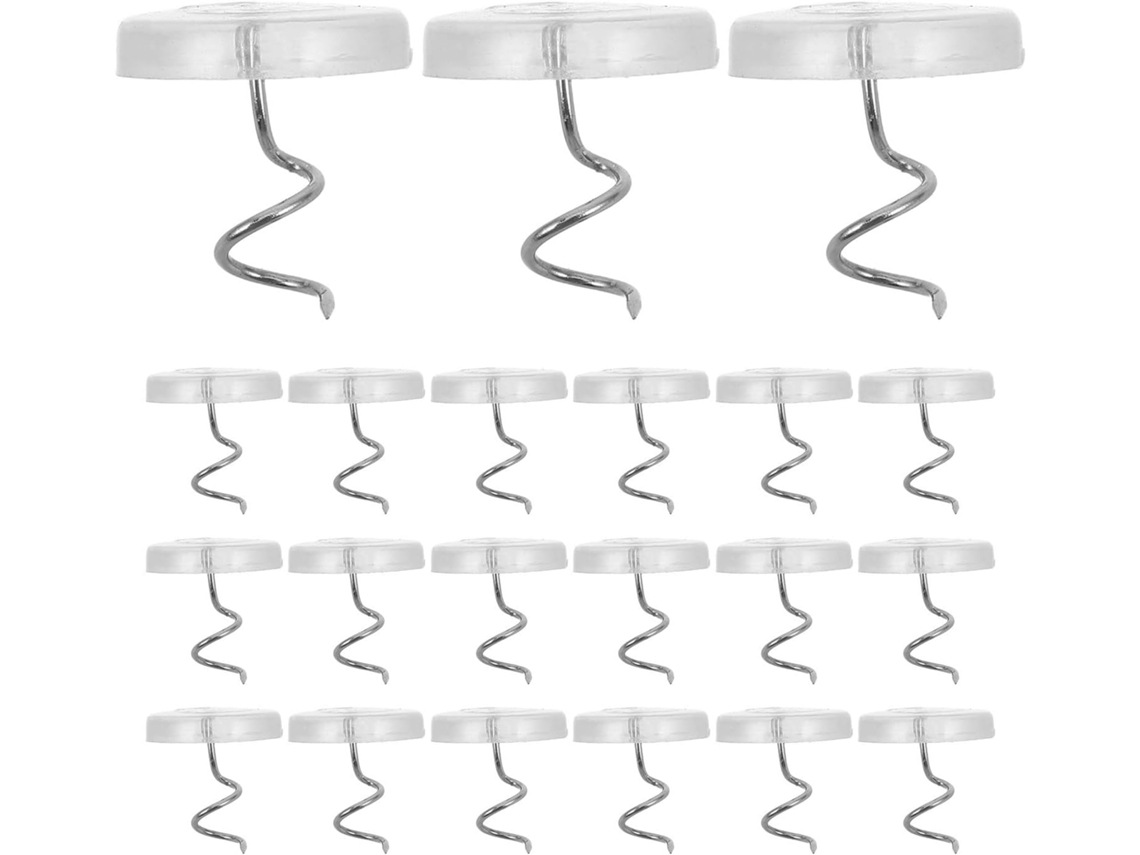 100 Pinos De Aço Inoxidável Branco E Pp Para Lençóis, Fáceis De Usar E Antiderrapantes, Ideais Para Colchões E Roupas De
