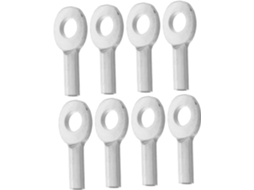 Conjunto de 8 Conectores Metal Besportble para Equipamentos Ginástica, Superfície Lisa e Polida, Fácil