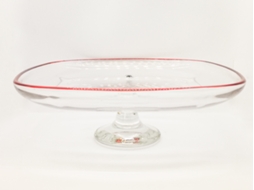 Prato Decorativo Walther-Glas Kayla Vermelho 35cm