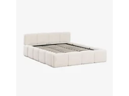 Sklum Cama Com Baú Articulado Estofada Jolcem Poliéster                       Caracóis Blanco        180 X 200 Cm
