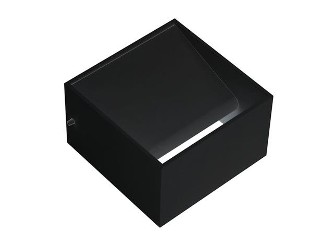 Luz de Parede Led Preta 8W Eq. 64W 4200K Dim. 100X100Mm HOROZ ELECTRIC