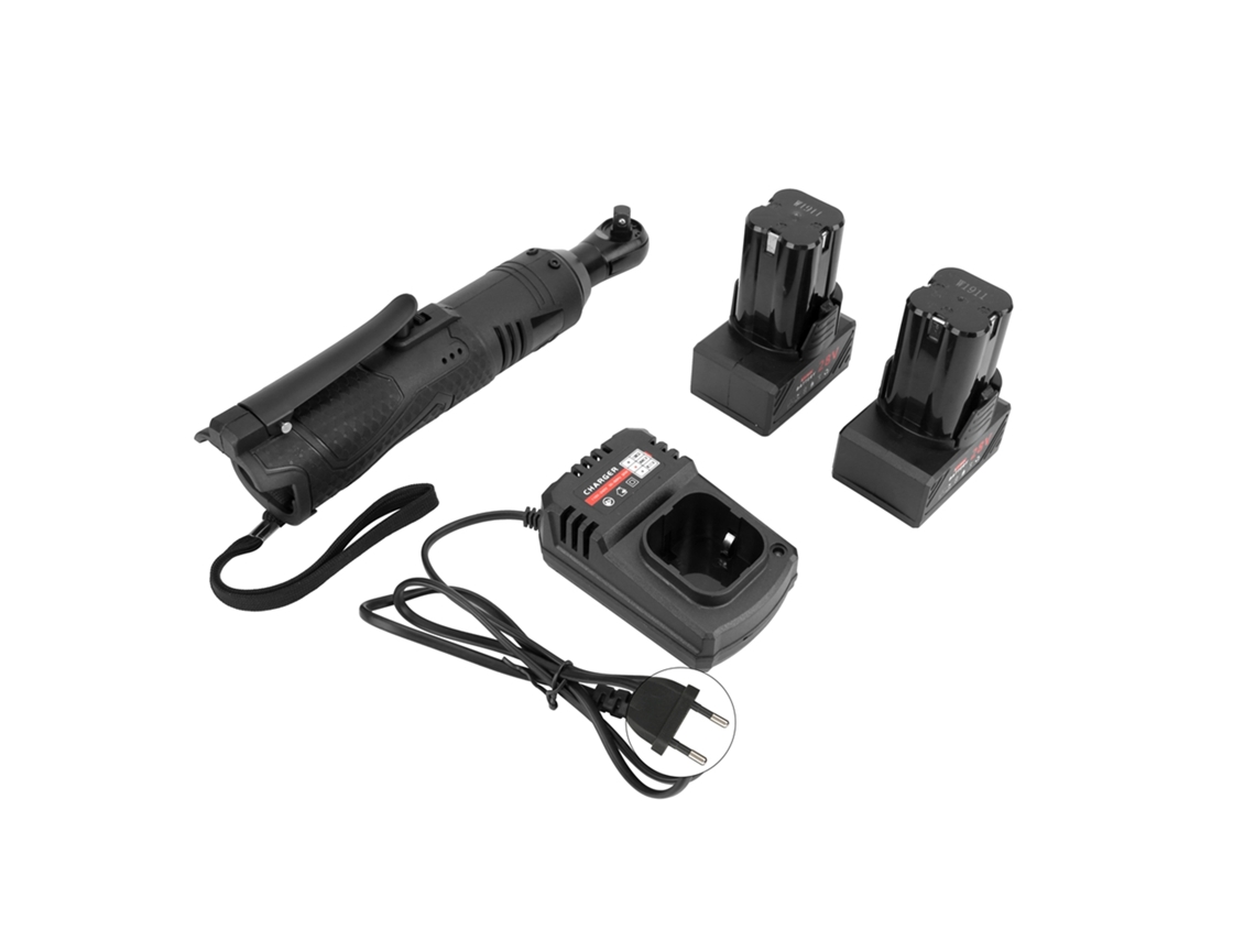 Chave De Ratinho Elétrica 28v 3/8 Ângulo 90° Recarregável Plugue Eu