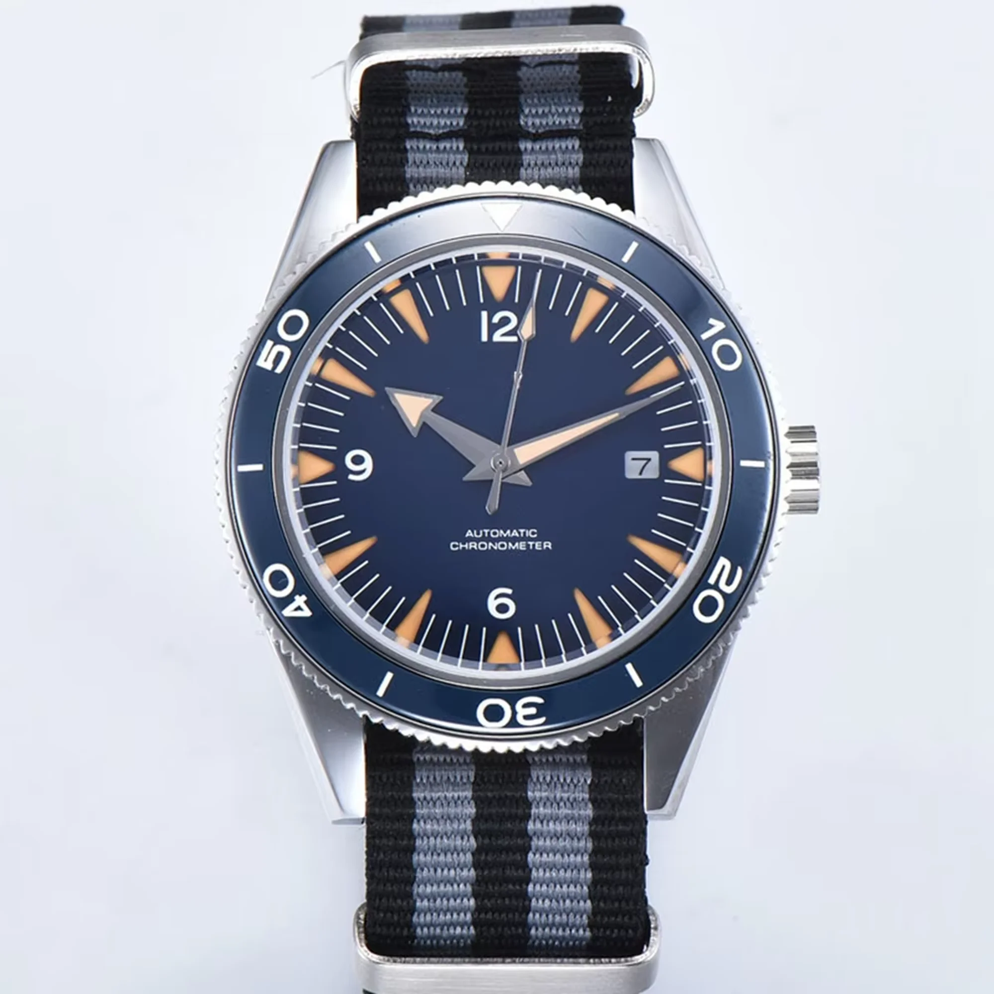 (azul) Relógio Masculino Automático De Negócios De 41 Mm, Modelo De Mergulho Com Cristal De Safira