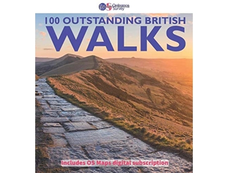 Livro 100 Outstanding British Walks De Ordnance Survey (inglês)