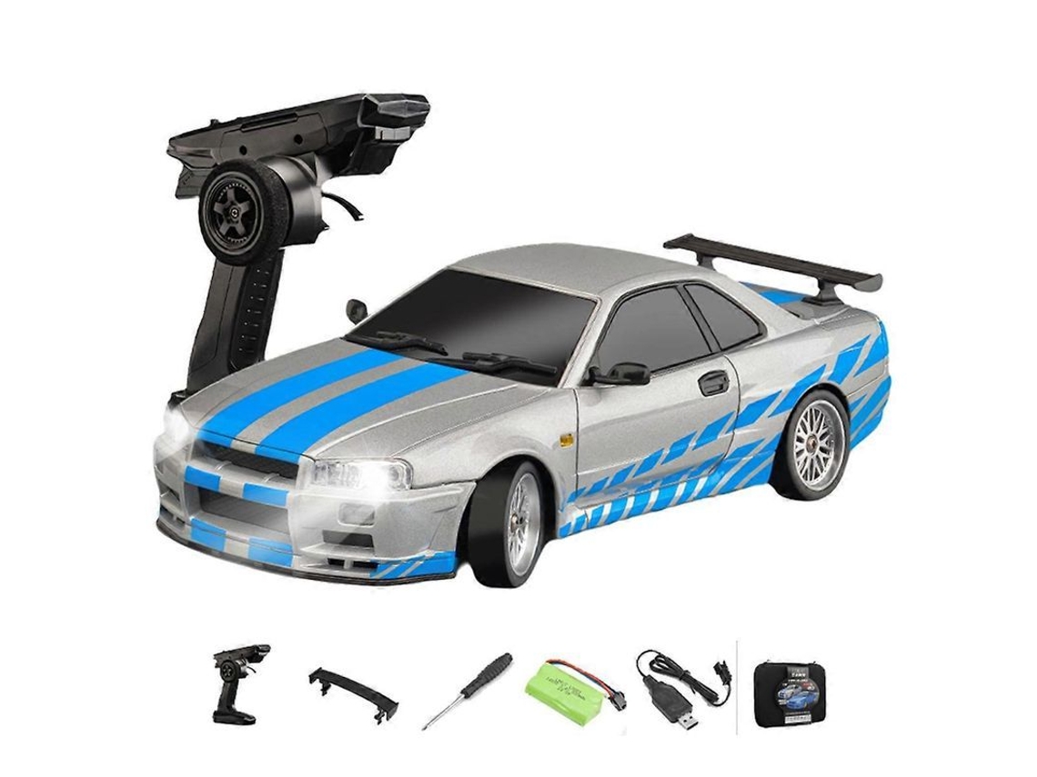 2026 carro de Controle Remoto Drift 1/18 Ld1899 com Carcassa de Liga de Alumínio, Giróscopo, Led, 2wd para Adultos e Crianças