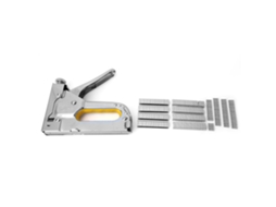 Pistola De Grampos Manual De Aço Liga 3 Em 1 Com Grampos Porta, T E U Para Embalagem, Móveis E Carpintaria (prata)