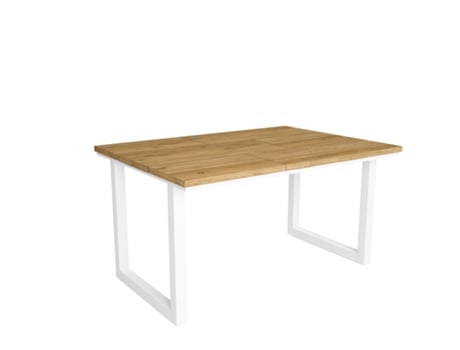 Mesa de Refeição SKRAUT HOME Tetrix 6 Lugares (Carvalho - Melamina - 140 x 90 x 75 cm)