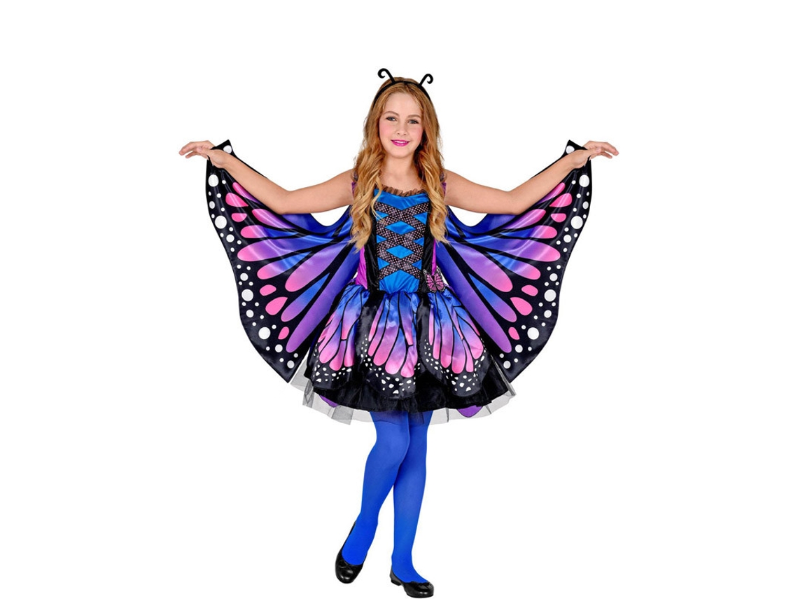 Fato de Menina WIDMANN Borboleta com Asas Azul (Tam.: 8 a 10 anos)