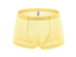 Calções Boxers Masculinos Sexy Com Riscas E Respirável, Cuecas Eróticas