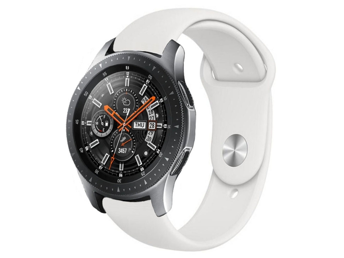 Bracelete Silicone Monocromático Branco para Samsung Galaxy Watch Active 2 XIAOMOYU (22mm)