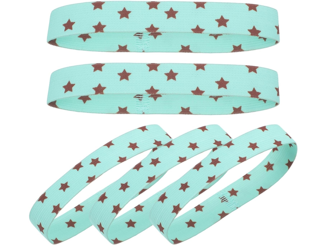 Conjunto De 5 Elásticos Para Cadernos A7, M5, Estampa De Estrelas