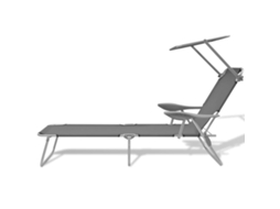 Maison Exclusive - Espreguiçadeira Com Aço Cinzento Toldo