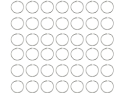 Didiseaon Conjunto De 100 Anéis Aço Inoxidável 25mm Para Artesanato, Organização De Tornozeleiras E Álbuns, Artigos De