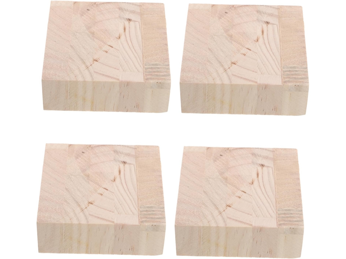 Sewacc Conjunto De 4-elevadores Móveis, Extensores De Altura Para Pés Cadeiras E Mesas Em Madeira Decoração