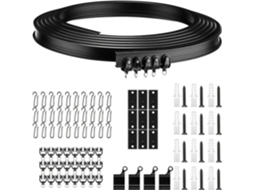 Trilho De Cortina Teto Flexível, Em Pvc Curvo E Metal Silencioso,