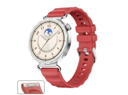 Bracelete para Huawei Watch Gt 6 Silicone com Botão de Pressão e Liberação Rápida Vermelha XIAOMOYU (41mm)