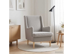 Vidaxl Poltrona Cinzento-claro Bouclé