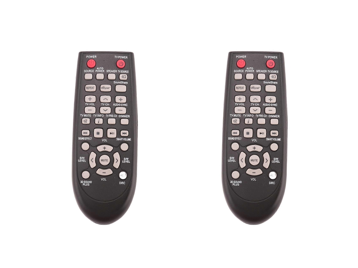 2 Controles Remotos De Substituição Para A Barra De Som Samsung Ah59-02547b Hw-f450 Hwf450_glo