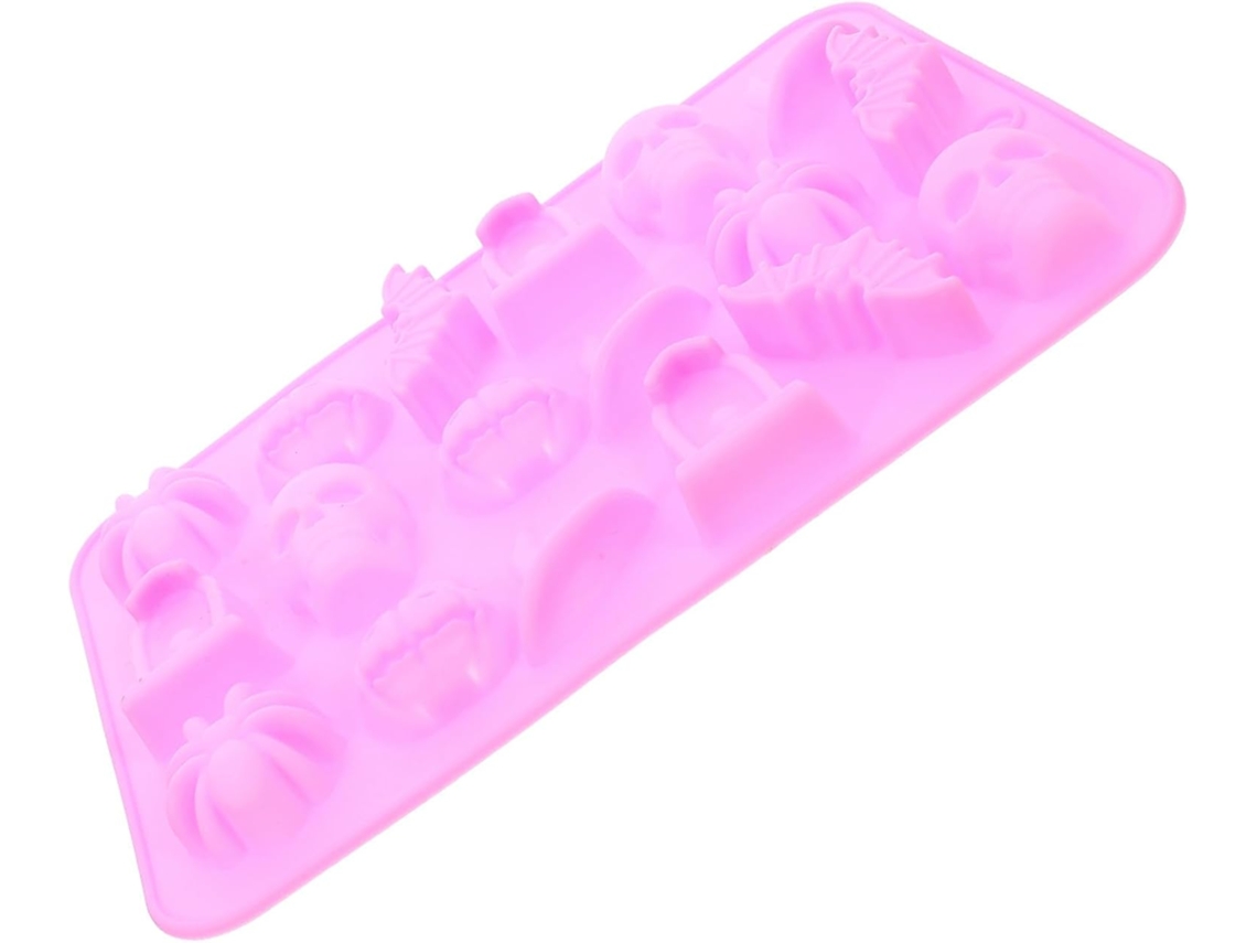 Forma De Silicone De Halloween Para Chocolate E Doces, Flexível E Fácil De Limpar