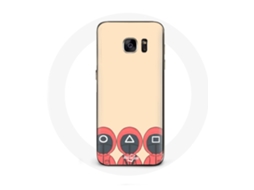 Capa para Samsung Galaxy S6 Edge Squid Game máscaras triângulo borda ecírculo Fan arte